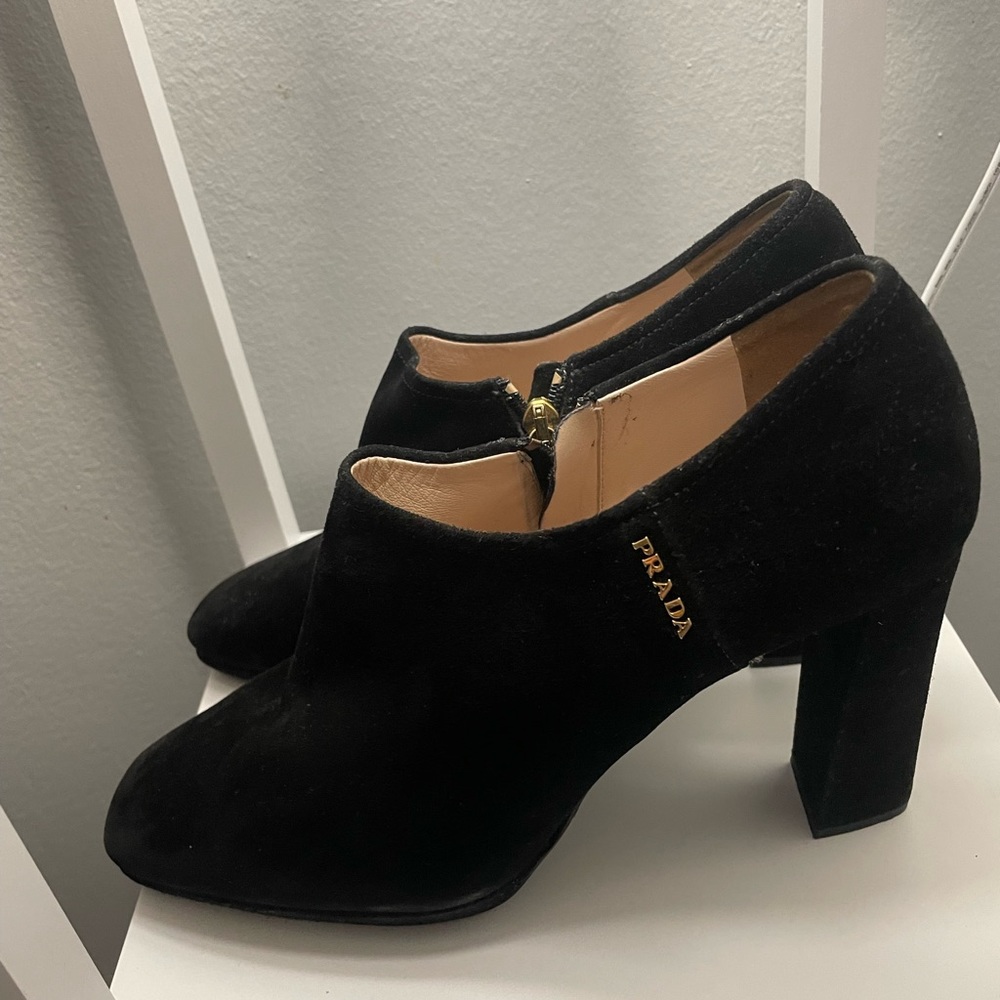 Prada suede pumps